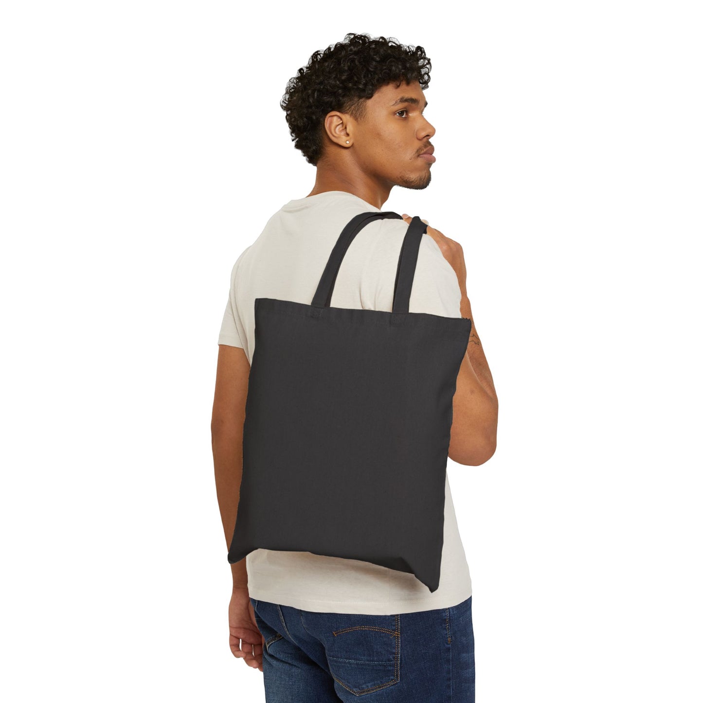 Artistic Cotton Canvas Tote Bag - Stylish Reusable Shopper, Gift for Art Lovers, Eco-Friendly Tote, Everyday Use, Unique Design