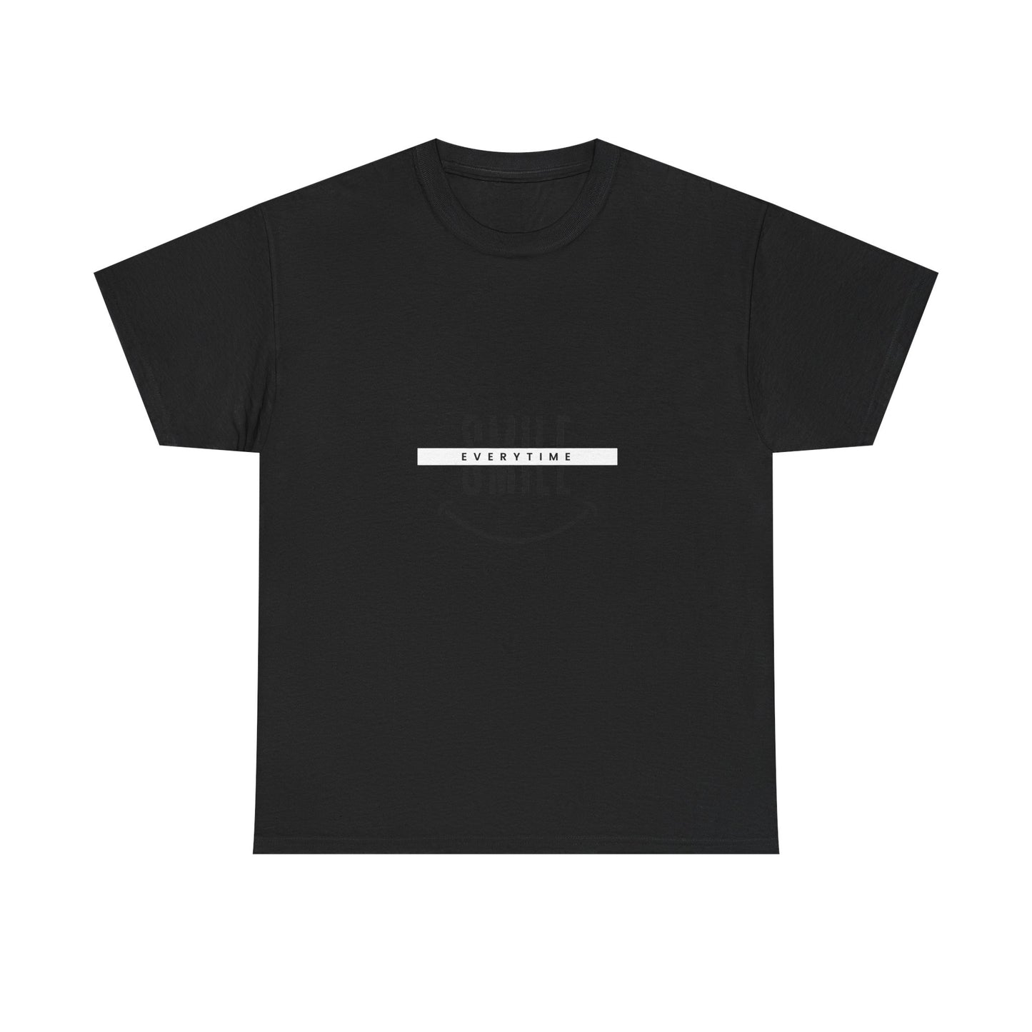 Smile Unisex Heavy Cotton Tee - Comfortable Everyday Wear, Motivational Gift, Casual Style, Positive Vibes, Perfect for Any Occasion