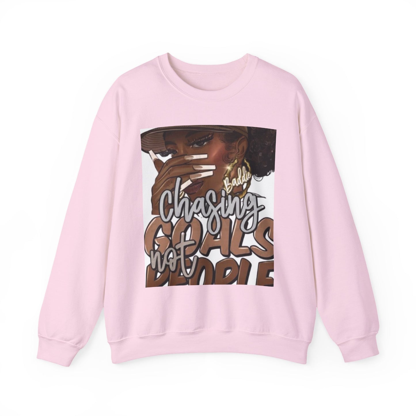 Chasing Goals Crewneck Sweatshirt, Motivational Apparel, Inspirational Gift, Unisex Casual Wear, Cozy Outfit
